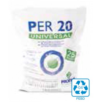 Detergente en polvo Proder Per20 Universal Saco de 25Kg